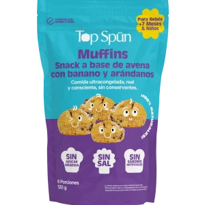 Muffins de Banano y Arándanos